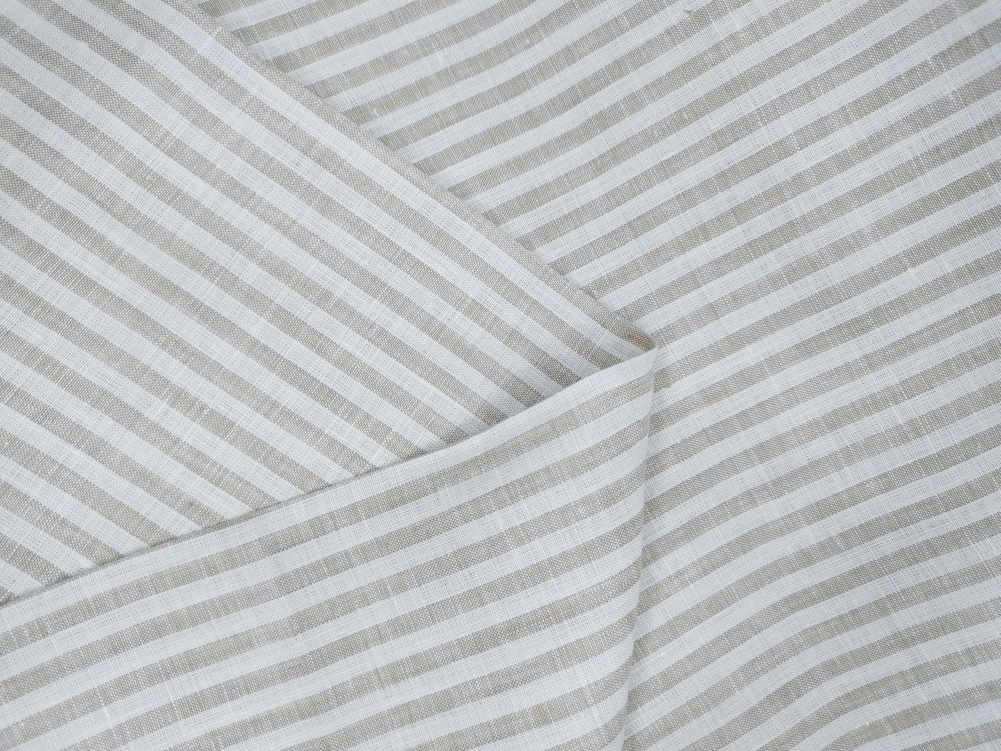 Light Filtering Striped Linen Curtains - Natural Semi-Sheer for Living Rooms & Bedrooms-4