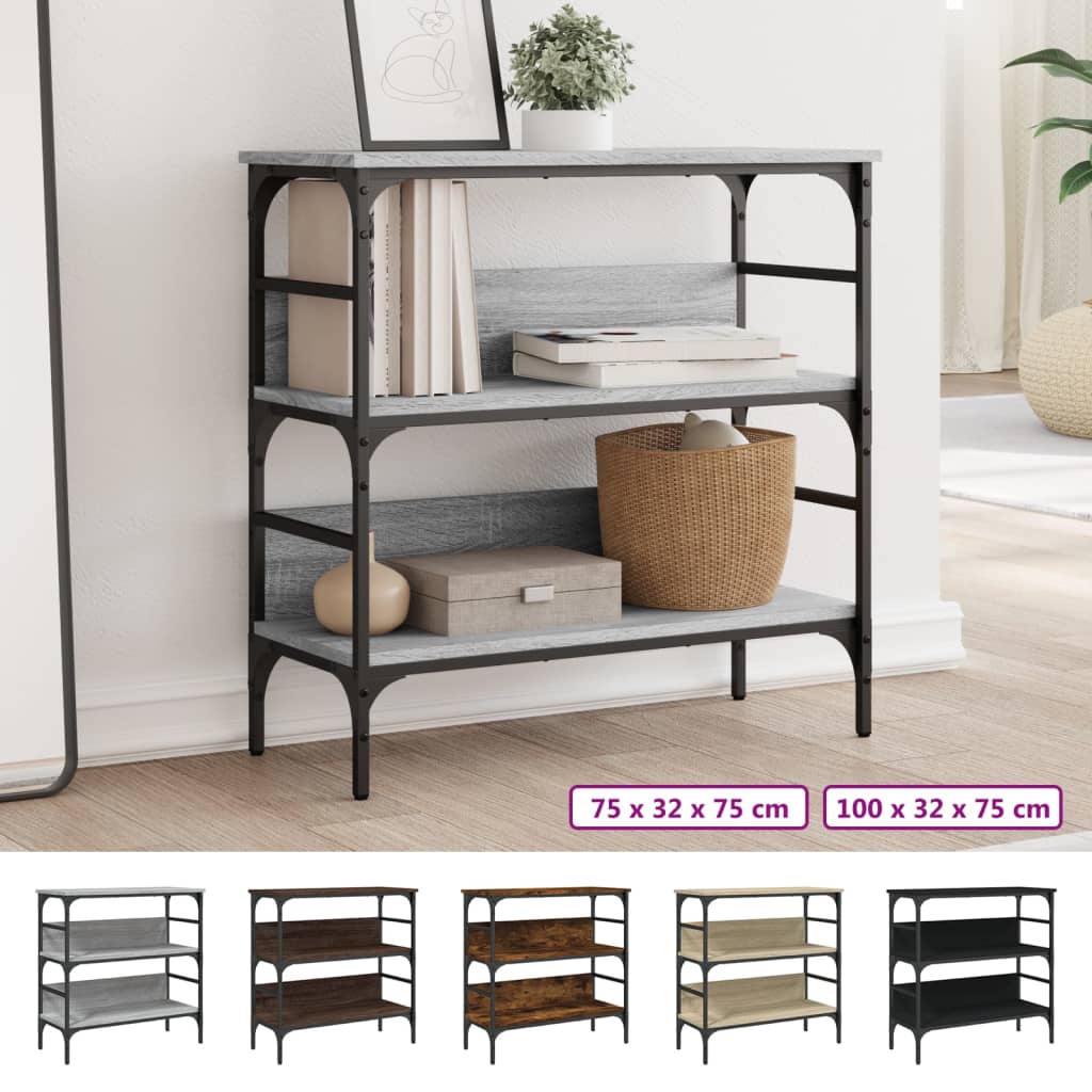 vidaXL Console Table Storage Hallway Living Room Furniture Engineered Wood-0